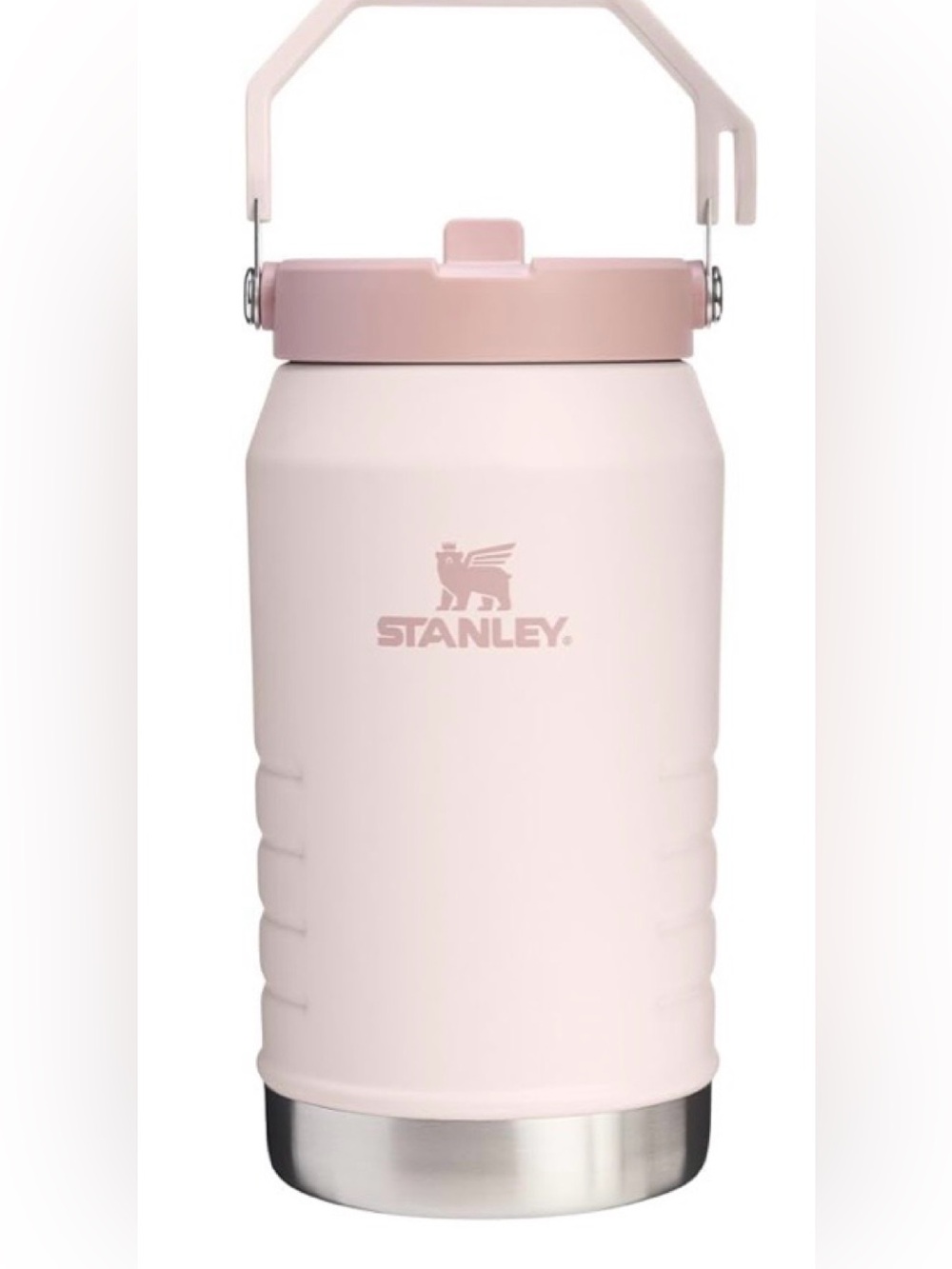 STANLEY IceFlow Flip Straw 2.0 Jug, 64 oz, Rose Quartz Like New